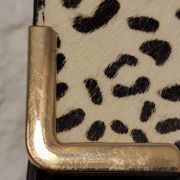 Dune London Handbag Crossbody Black Animal Print Calf Hair Leather & Wallet - Picture 10 of 10